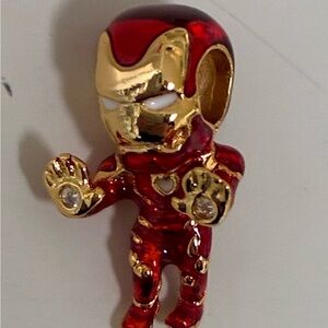 OMG LOL Cutest Little Iron Man Pandora Red and Gold Charm!!